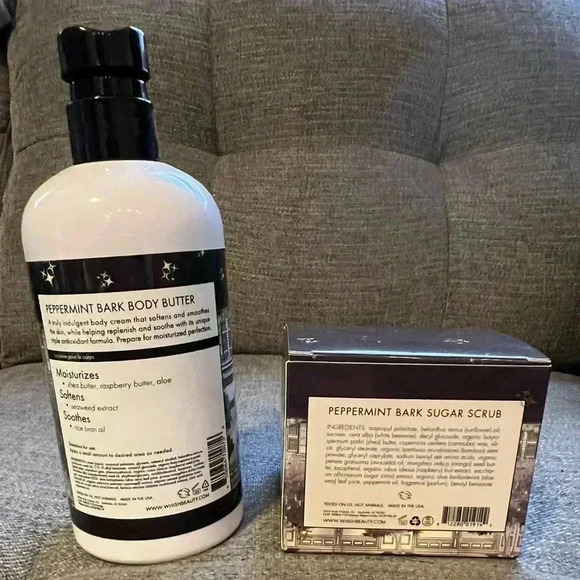 NIB Bundle of Whish Peppermint Bark Sugar Scrub & Body Butter - Picture 2 of 16